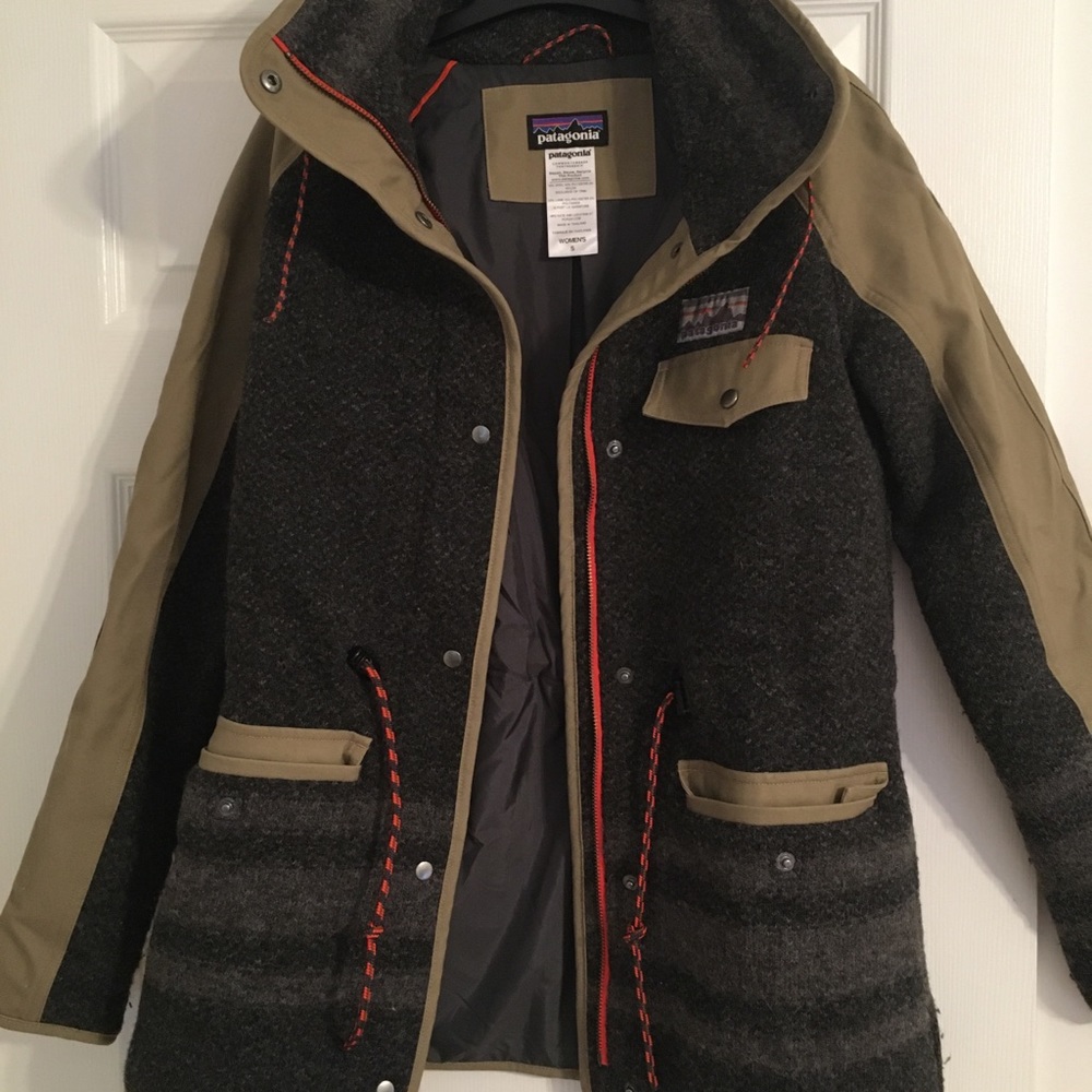 RARE Patagonia Reclaimed Wool Parka Sz S